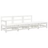 vidaXL 4-tlg. Garten-Lounge-Set Wei&szlig; Massivholz Kiefer