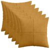 vidaXL Kissenbezug 6 pcs ALMELO Gelb 40 x 40 cm Cord