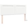 vidaXL LED Kopfteil Wei&szlig; 160 cm Kunstleder