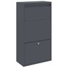vidaXL Paketdrop-Box mit Speicher Anthrazit 44 x 22 x 82 cm Stahl
