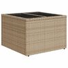 vidaXL 7-tlg. Garten-Sofagarnitur mit Kissen Beige Poly Rattan