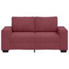 vidaXL 2-Sitzer-Sofa Weinrot 160x77x82 cm Stoff