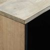 vidaXL Sideboard Wei&szlig; 80 x 33 x 75 cm massives Mangoholz