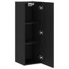 vidaXL Wand-TV-Schrank 2 pcs Schwarz Eichen-Optik 30,5 x 30 x 90 cm