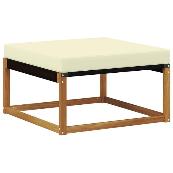 vidaXL Outdoor-Sofagarnitur mit Kissen 4 pcs Natur und Creme