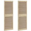 vidaXL Schrankt&uuml;r 2 pcs Natur 170 x 2,1 x 59,5 cm Massives Kiefernholz