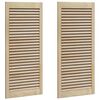 vidaXL Schrankt&uuml;r 2 pcs Natur 49,5 x 2,1 x 110 cm Massives Kiefernholz