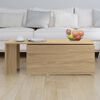 vidaXL Couchtisch Sonoma-Eiche 150x50x35 cm Holzwerkstoff