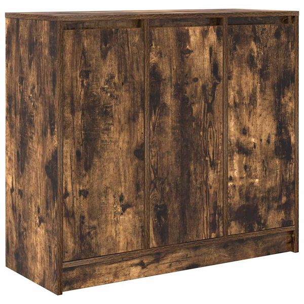vidaXL Sideboard Räuchereiche 85x34x76 cm Holzwerkstoff