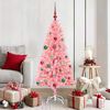 vidaXL Weihnachtsbaum mit 150 LEDs mit St&auml;nder Rosa 150 cm PVC