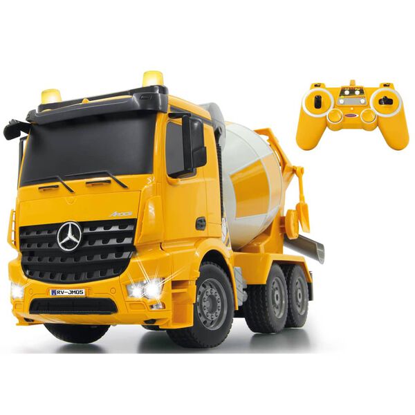 JAMARA Ferngesteuerter Betonmischer Mercedes-Benz Arocs 1:20 Gelb