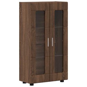vidaXL Sideboard FLORIN 55,5 x 29 x 100 cm Braun Eichen-Optik