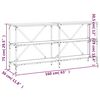 vidaXL Konsolentisch Sonoma-Eiche 160x30x75 cm Holzwerkstoff und Eisen