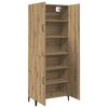 vidaXL Highboard 2 pcs Artisan-Eiche Holzwerkstoff