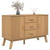 vidaXL Sideboard OLDEN Braun 114x43x73,5 cm Massivholz Kiefer