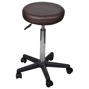 vidaXL B&uuml;rohocker Braun