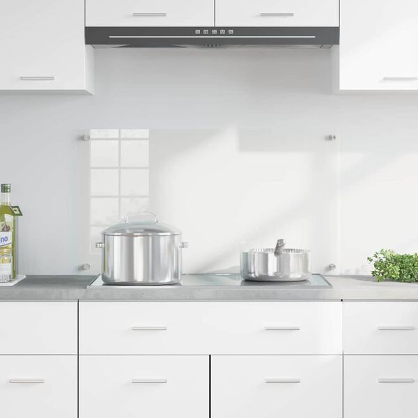 vidaXL Küchenrückwand Transparent 90 x 50 cm Gehärtetes Glas