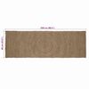 vidaXL Bereichsteppiche Rechtwinklig Grau 60 x 250 cm Jute