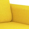 vidaXL 3-Sitzer-Sofa Hellgelb 180 cm Stoff