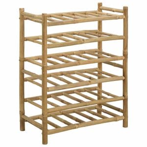 vidaXL Weinregal Bambus Natur