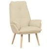 vidaXL Sessel Creme 69 x 74 x 93 cm Stoff und Sperrholz