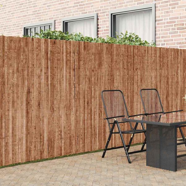 vidaXL Rindenzaun Natur 600 x 180 cm Rinde