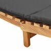 vidaXL Garten Sonnenliege Braun 198 x 55 x 58,5 cm Massivholz Teak