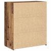 vidaXL Badschrank Altholz 80 x 42,5 x 93,5 cm Holzwerkstoff