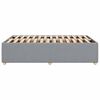 vidaXL Bettgestell ohne Matratze Hellgrau 120x200 cm Stoff