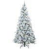 vidaXL K&uuml;nstlicher klappbarer Weihnachtsbaum Wei&szlig; 240 cm PE und PVC