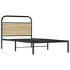 vidaXL Bettgestell ohne Matratze 90x190 cm Sonoma-Eiche Holzwerkstoff