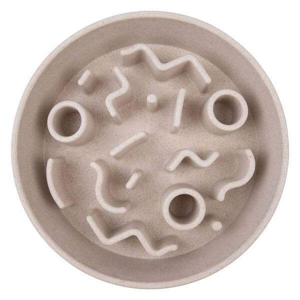 DISTRICT70 Anti-Schling-Napf f&uuml;r Hunde Bambus 21 cm Merengue