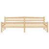vidaXL Bettgestell mit 2 Schubladen Massivholz Kiefer 200x200 cm