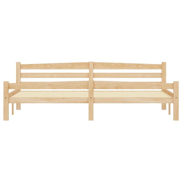 vidaXL Bettgestell mit 2 Schubladen Massivholz Kiefer 200x200 cm