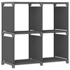 vidaXL W&uuml;rfel-Regal 4 F&auml;cher Grau 69x30x72,5 cm Stoff