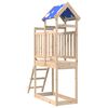 vidaXL Spielturm Braun 52,5 x 110,5 x 215 cm Massives Kiefernholz