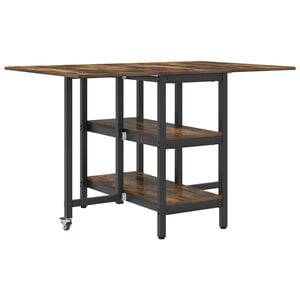 vidaXL Esstisch 122 x 80 x 76,5 cm Holzwerkstoff R&auml;uchereiche