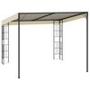 vidaXL Wand-Pavillon 3x3 m Creme Stoff
