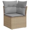 vidaXL Gartensofa-set mit Kissen 8 pcs Beige Poly-Rattan