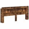 vidaXL Kopfteil-Schrank Ger&auml;ucherte Eiche 215 x 18,5 x 100 cm