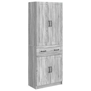 vidaXL Schrankset 2 pcs Grau Sonoma Holzwerkstoff
