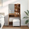 vidaXL Schminktisch mit Spiegel Altholz-Optik 74,5x40x141 cm