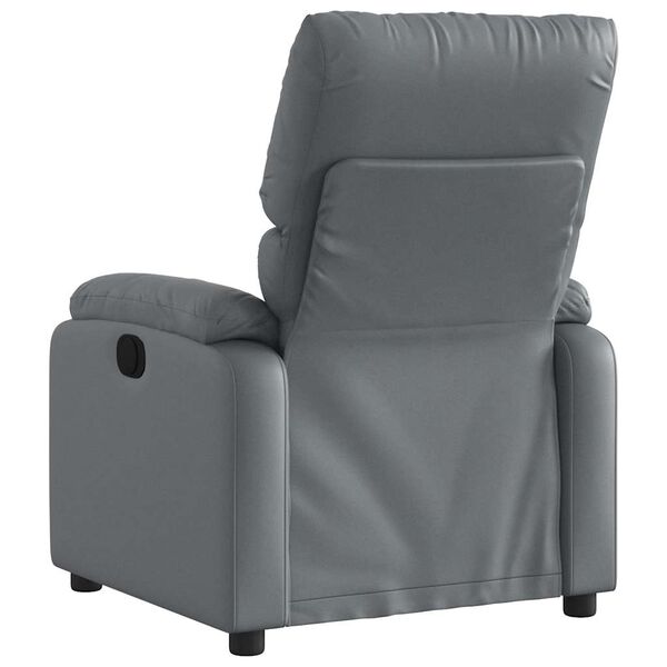 vidaXL Massagesessel Relaxsessel Grau Kunstleder