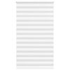 vidaXL Doppelrollo Wei&szlig; 135x230 cm Stoffbreite 130,9 cm Polyester