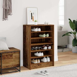 vidaXL Schuhschrank Altholz-Optik 60x35x92 cm Holzwerkstoff