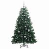 vidaXL K&uuml;nstlicher Weihnachtsbaum Klappbar 300 LEDs & Kugeln 240 cm
