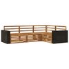 vidaXL Outdoor-Sofagarnitur 4 stk. Natur Massivholz Akazie