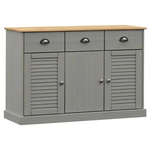 vidaXL Sideboard mit Schubladen VIGO 113x40x75 cm Massivholz Kiefer