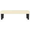 vidaXL Sitzbank Creme 100x30x30 cm Kunstleder