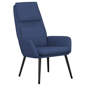 vidaXL Relaxsessel Blau Stoff
